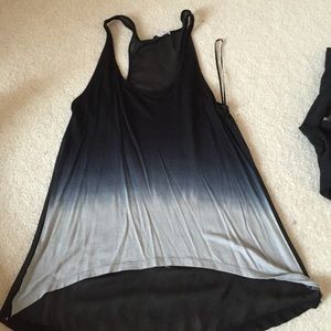 Ombré tank with sheer back