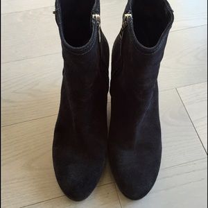 Prada black suede boots