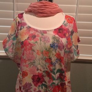 🌠🌠FLASH SALE🎆🎆Floral top Size 2x