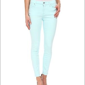 7 for all mankind skinny teal jeans size 30