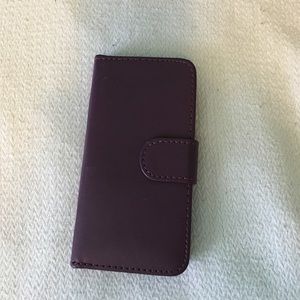 Purple IPhone case w/ two card slots