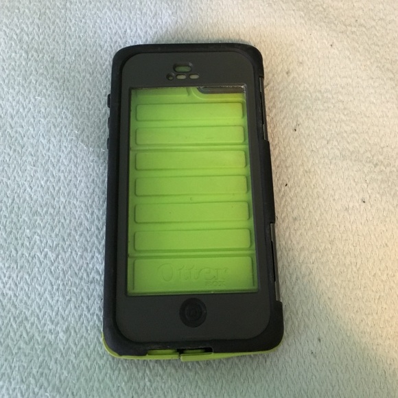 Gray and lime green otter box case - Picture 1 of 4