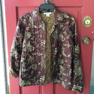 Fully lined silk jacket