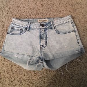 Acid wash Jean short
