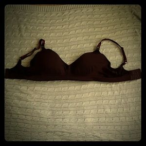 Purple nursing bra