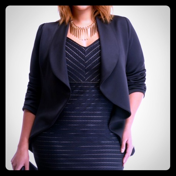 Plus Size Cascade Scuba Blazer