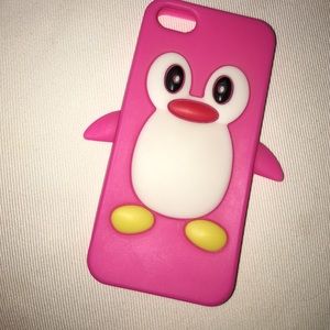 iPhone 5s pink penguin phone case