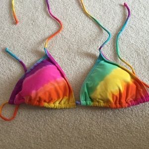 Rainbow bikini top