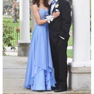 MUST GO Periwinkle Sherri Hill Prom Dress