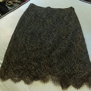 Banana Republic gold skirt