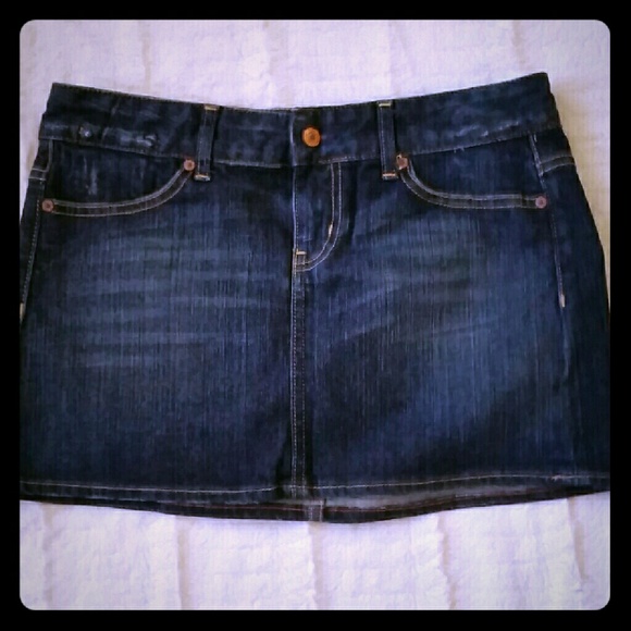 Denim mini skirt