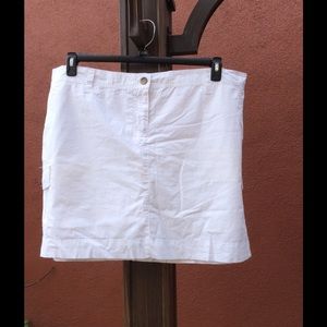 White Lands End Skort - Size 24W