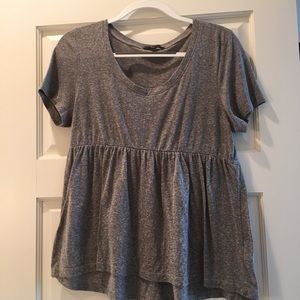 Urban Outfitters gray peplum t shirt