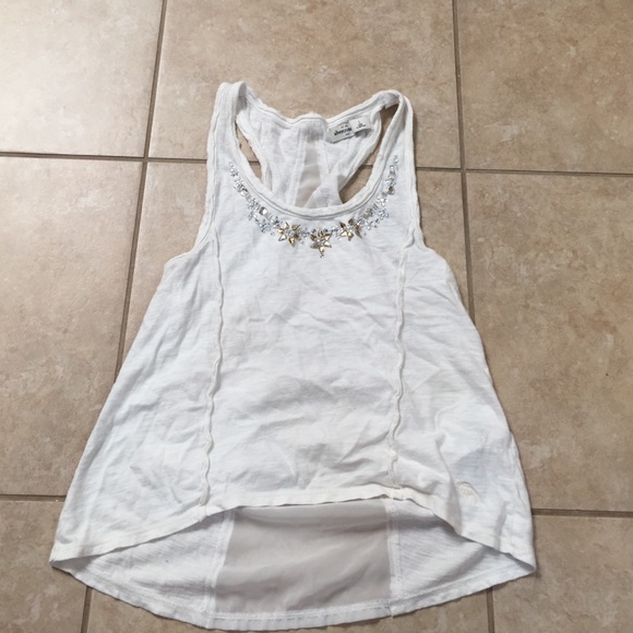 Girls white tank top