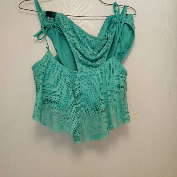Teal green 2 piece bathing suit