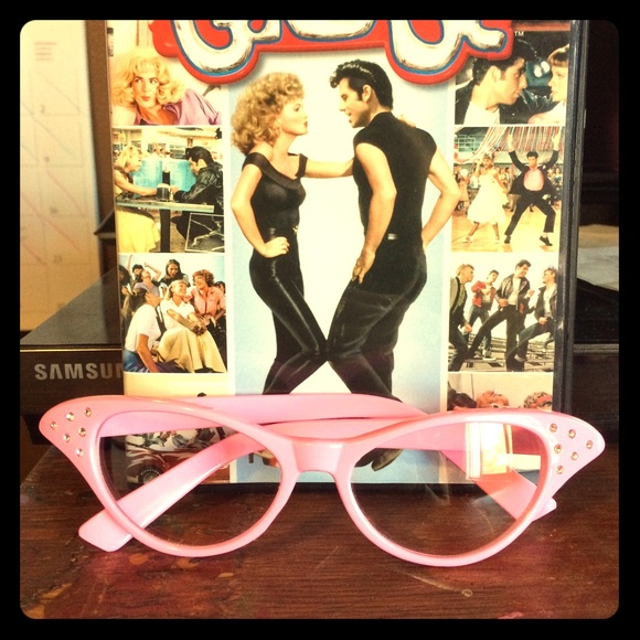 Novelty pink "1950's" glasses