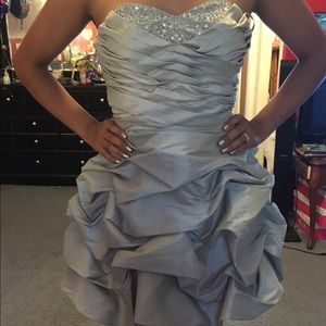 Silver Prom Dress XS