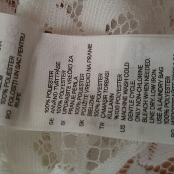 White Lace Oversized Top - Picture 4 of 4