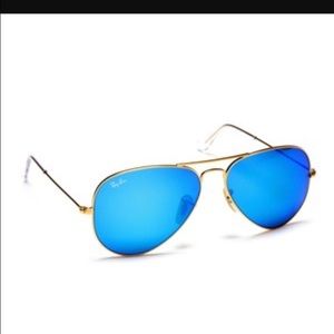 Ray ban flash lens aviator - color blue