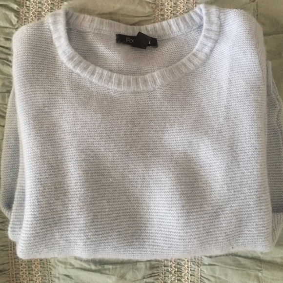 Blue fuzzy sweater