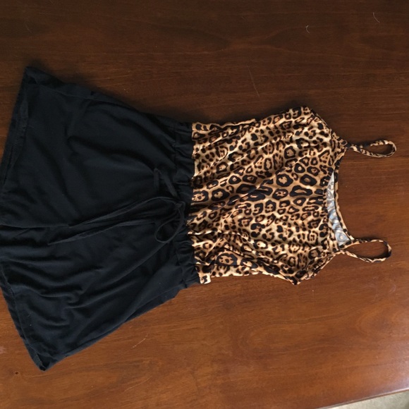 Leopard romper