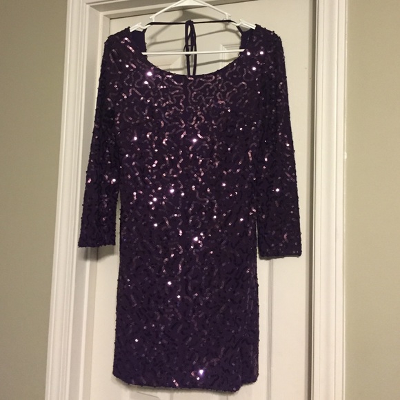 Forever 21 sequin dress small purple