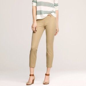 J crew Minnie pant tan size 8