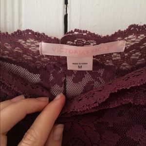 Long sleeved purple  Lace Top