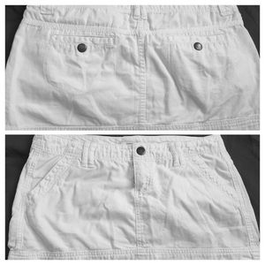 Express white mini skirt size 8