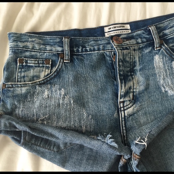 One Teaspoon Shorts - One Teaspoon Bandits. (Medium blue) One Teaspoon Shorts - One Teaspoon Bandits. (Medium blue)