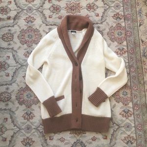 J.Crew Beige and tan cardigan