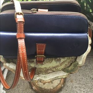 NWT Patricia Nash Blue Leather "Lamia" Crossbody