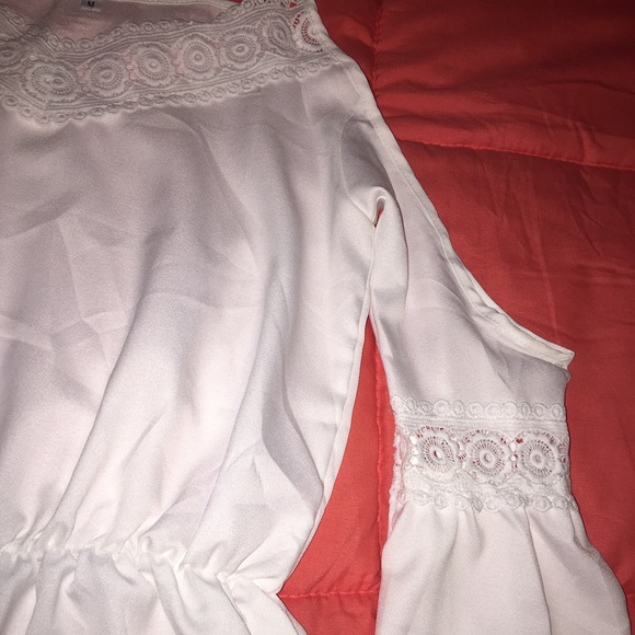 Gorgeous White Embroidered Romper - Picture 3 of 4