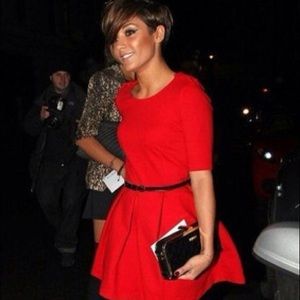 Stunning Zara red skater dress