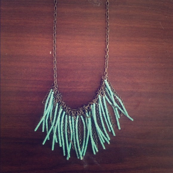 Turquoise beaded necklace!