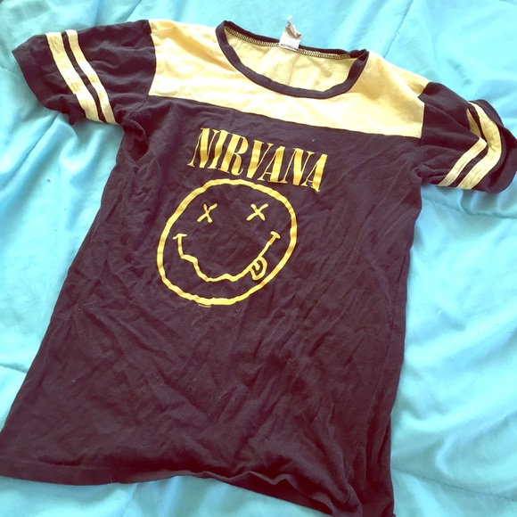 Vintage 90's Nirvana baseball tee
