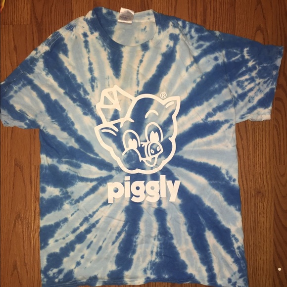 Blue Tiedye Piggly Wiggly Tshirt