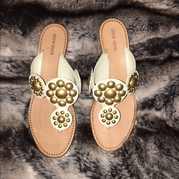 Miu Miu kitten heel sandals