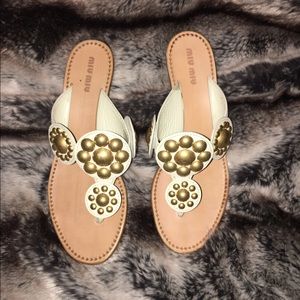 Miu Miu kitten heel sandals
