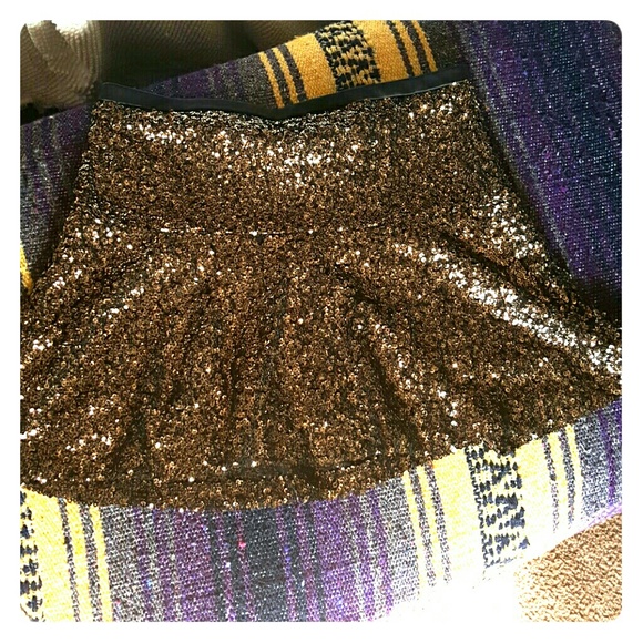Gold sequin Skirt