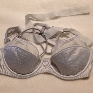 Silver aerie bra