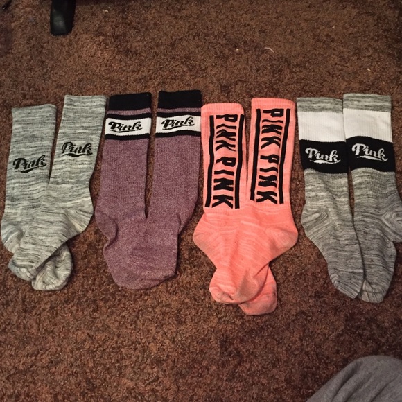 Pink Victoria secrets socks