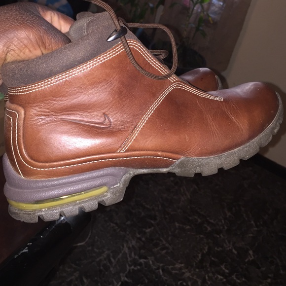 Brown Nike authentic ankle boots