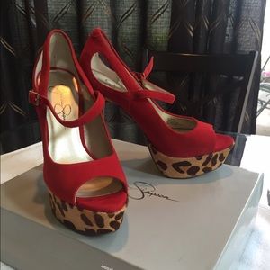 Jessica Simpson majestic red/kidsuede