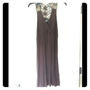 Racer back tank with embellishment