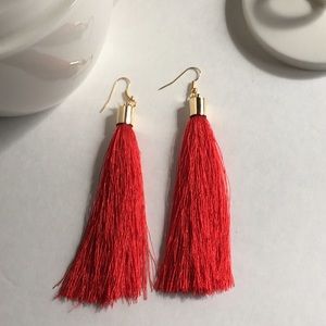 ✳️90%OFF✳️RED TASSEL EARRINGS