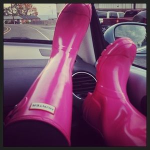 Lipstick Pink Girls Hunter Boots