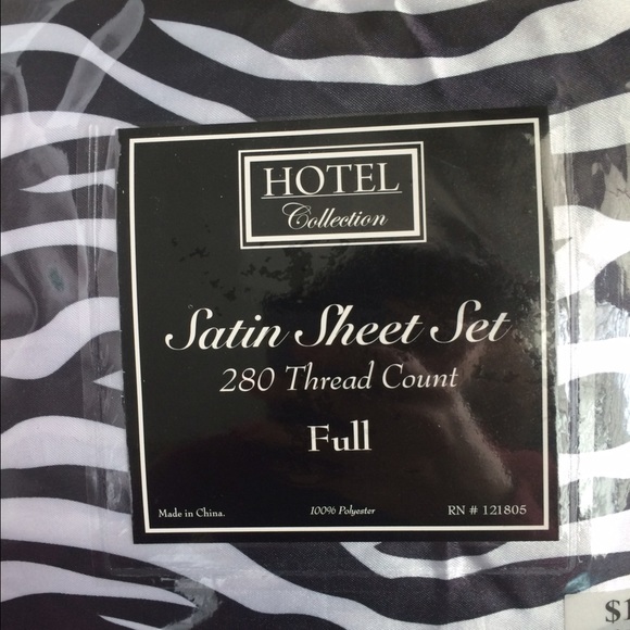 Hotel Collection Other - Zebra satin sheet set