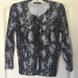 Snakeskin cardigan