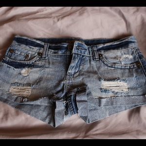 YMI Jean destroyed shorts